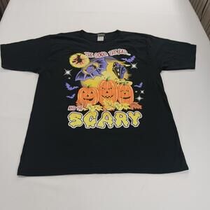 Halloween RN#71868 THE Good THE Bad Men's Black Cotton Graphic T-Shirt Size XL